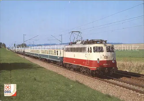 Eisenbahn Elektro-Schnellzug-Lokomotive 112 266-2 Deutsche Bahn  / Eisenbahn /