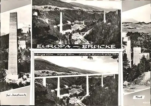 Bruecken Bridges Ponts Europa-Bruecke Innsbruck Triol / Bruecken /