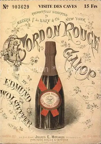 Alkohol Champagner Cordon Rouge Galop  / Genussmittel /