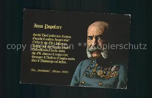 Franz Josef I. Kaiser von oesterreich Anno Popolare  / Koenigshaeuser /