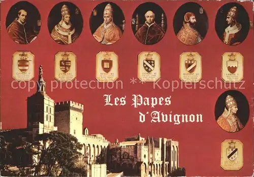 Papst Les sept Papes Avignon  / Religion /
