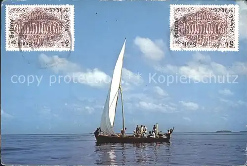 Segelboote Maldives Dhoni / Schiffe /
