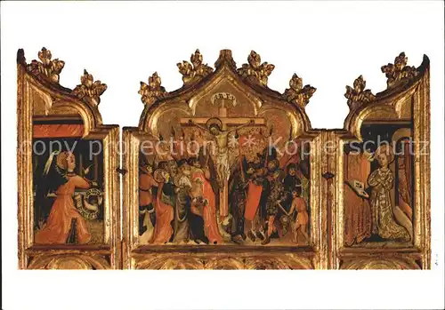 Religion Museu de Poblet Anunciacio i Crucifixio Triptic del Segle XV / Religion /