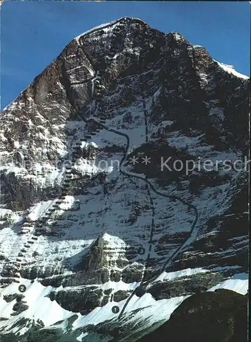Bergsteigen Klettern Eiger-Nordwand Route  / Bergsteigen /