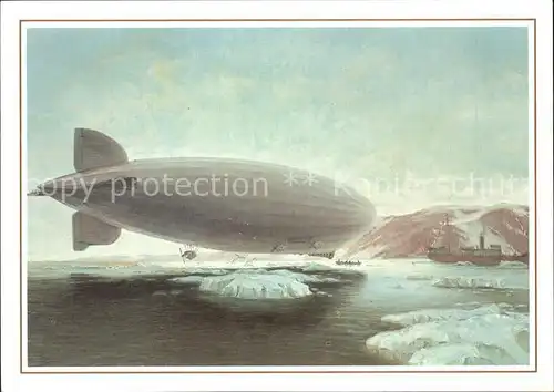Zeppelin Luftschiff LZ 127 Graf Zeppelin Russischer Eisbrecher Arktis 1931 / Flug /
