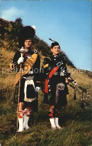 Dudelsack Drum Major and Piper Argyll and Sutherland Highlanders  Kat. Musik