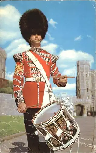 Trommler Sergeant Drummer Coldstream Guards Windsor Castle Kat. Musik