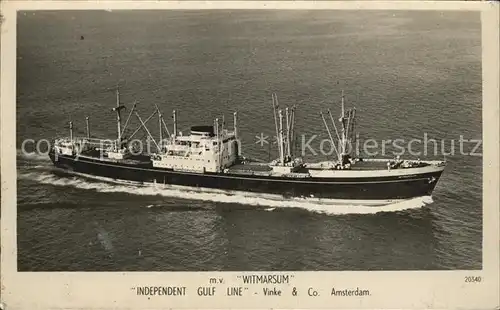 Schiffe M.V. Witmarsum  Kat. Schiffe