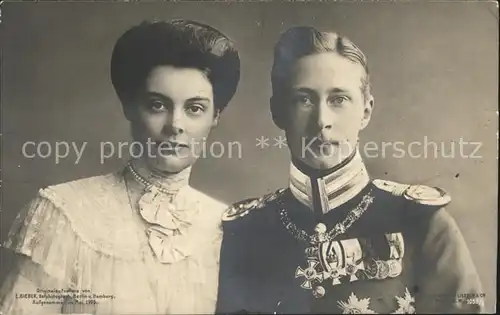 Adel Preussen Kronprinzessin Cecilie Kronprinz Wilhelm  Kat. Koenigshaeuser