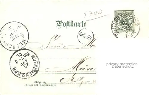 Perlberg F. Nr. 124 Johanniskirche Feuersee Stuttgart Kat. Kuenstlerkarte