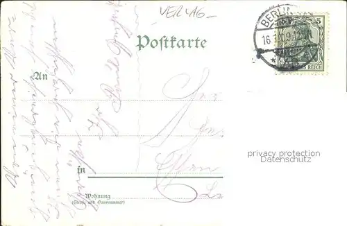 Verlag Hagelberg W. Nr. 36900 Berlin Kaiser Wilhelm Gedaechtniskirche Litho / Verlage /