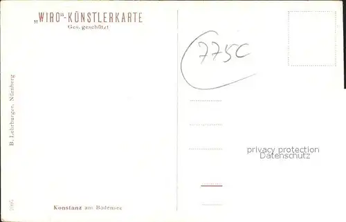 Verlag WIRO Wiedemann Nr. 2905 Konstanz am Bodensee  / Verlage /