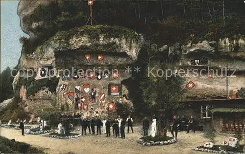 Grenze Douane Zoll Grenzbesetzung Schweiz 1914 1917 Dekorationen Kessiloch Birstal Kat. Zoll