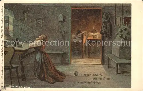 Doecker E. Gebet Litho Kat. Kuenstlerlitho