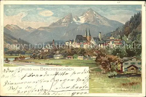 Deuchert Heinrich Berchtesgaden  Kat. Kuenstlerlitho