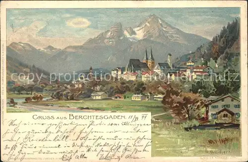 Deuchert Heinrich Berchtesgaden Kat. Kuenstlerlitho