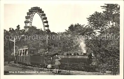 Liliputbahn Prater Riesenrad Wien  Kat. Eisenbahn