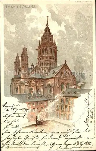 Schmohl P. Mainz Dom  Kat. Kuenstlerlitho