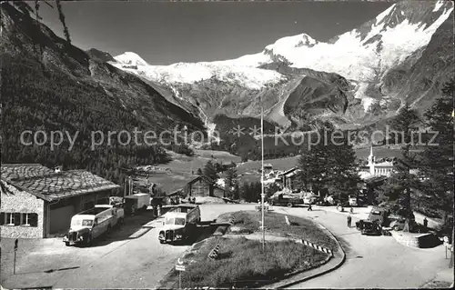 Postbus Saas Fee Parkplatz Allalinhorn Alphubel  Kat. Post