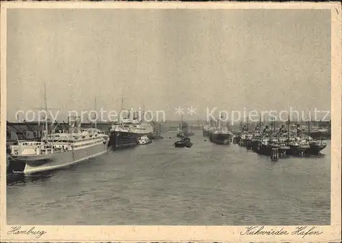 Dampfer Oceanliner Hamburg Kuhwaerder Hafen Kat. Schiffe
