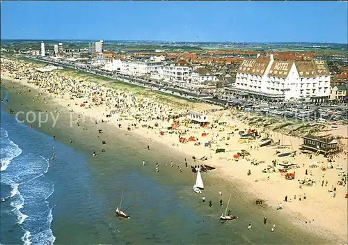 Noordwijk aan Zee  Strand Fliegeraufnahme Kat. Noordwijk