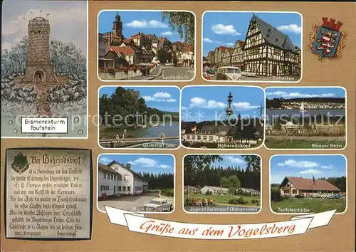 Vogelsberg Hessen Haus der Jugend Hoherodskopf Bismarckturm Taufstein Schotten Kat. Schotten