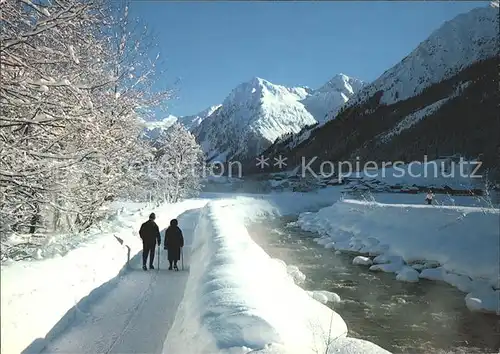 Klosters GR Diethelmpromenade und Landquart gegen Silvretta Kat. Klosters