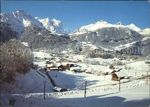 Reuti Hasliberg Winterpanorama Kat. Hasliberg Reuti