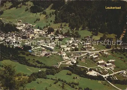 Leukerbad Fliegeraufnahme Kat. Loeche les Bains