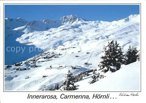 Arosa GR Skigelaende Innerarosa Carmenna Hoernli Kat. Arosa