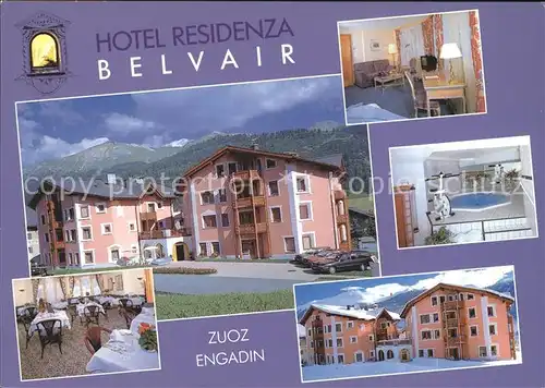 Zuoz GR Hotel Residenza Belvair  Kat. Zuoz