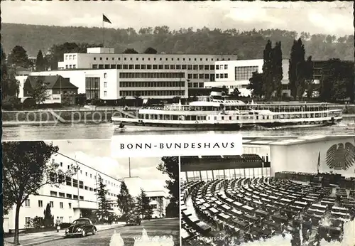 Bonn Rhein Bundeshaus  Kat. Bonn