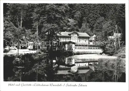 Lichtenhain Sebnitz Hotel Restaurant Lichtenhainer Wasserfall Kat. Sebnitz