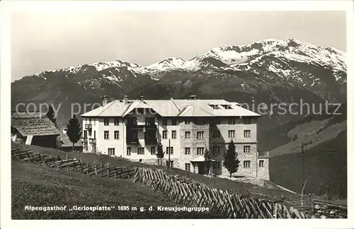 Salzburg Oesterreich Alpengasthof Gerlosplatte mit Kreuzjochgruppe Kat. Salzburg