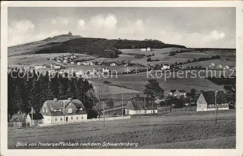 Niederseiffenbach Blick nach dem Schwartenberg Kat. Heidersdorf