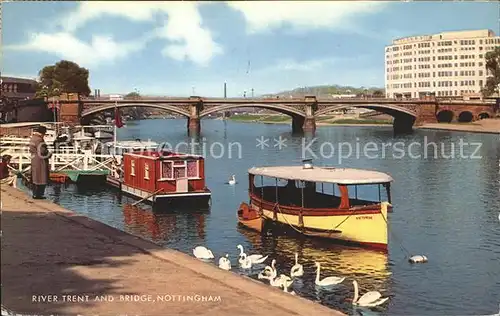 Nottingham  River Trent and Bridge Kat. United Kingdom