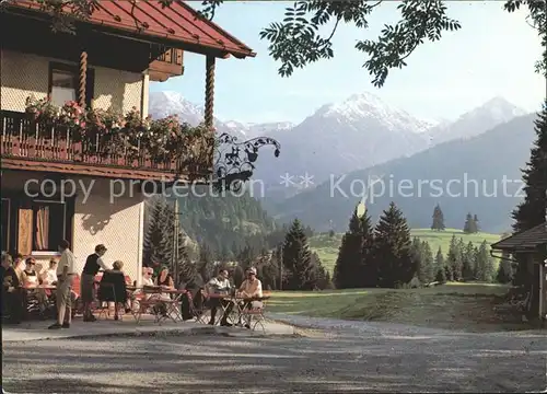 Rehbach Tirol Weinhaus Pension Alpenrose Kat. Schattwald