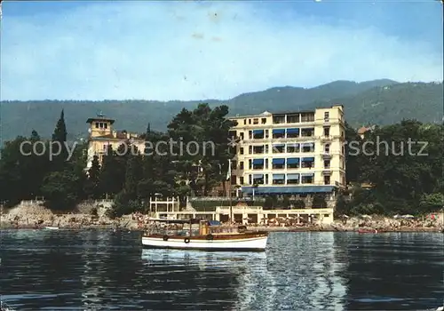 Opatija Istrien Grand Hotel Belvedere Fahrgastschiff Kat. Hrvatska