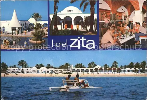 Zarzis Hotel Zita Swimmingpool Bar Tretboot Kat. Tunesien