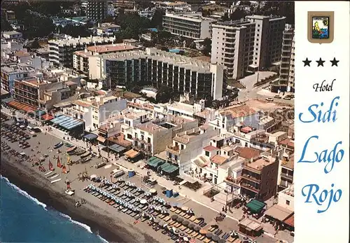 Torremolinos Hotel Sidi Lago Rojo Fliegeraufnahme Kat. Malaga Costa del Sol