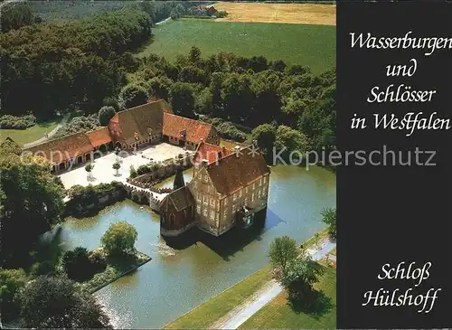 Westfalen Region Schloss Huelshoff Fliegeraufnahme Kat. Melle