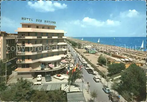 Riccione Lungomare Strand Hotel des Nations Kat. Italien