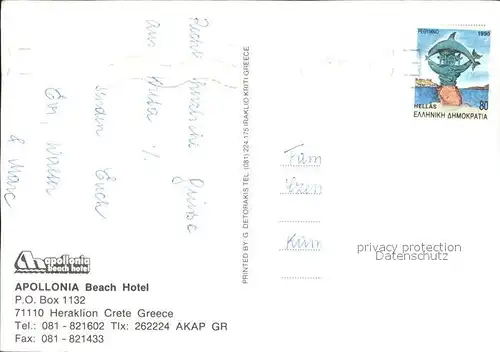 Heraklion Iraklio Apollonia Beach Hotel Kat. Insel Kreta