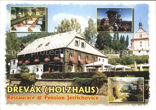 Jetrichovice Drevak Holzhaus Restaurace Pension Kat. Dittersbach
