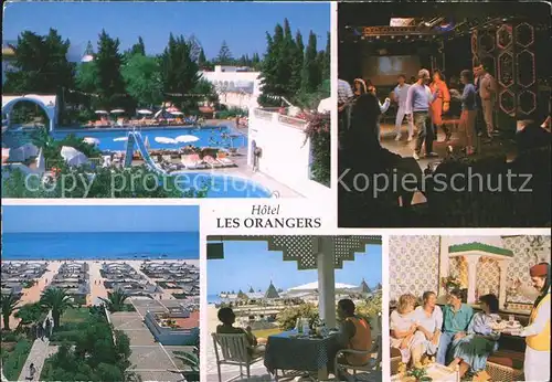 Hammamet Swimmingpool Tanzabend Panorama Tearoom Kat. Tunesien