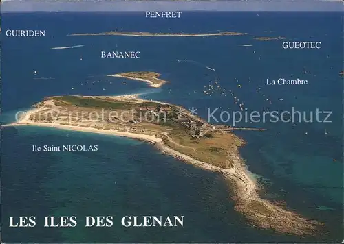 Iles de Glenan Vue aerienne Kat. Fouesnant