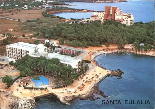 Santa Eulalia del Rio Fliegeraufnahme Kat. Ibiza Islas Baleares