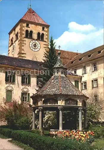 Neustift Brixen Suedtirol Kloster Wunderbrunnen Glockenturm Kat. Bressanone