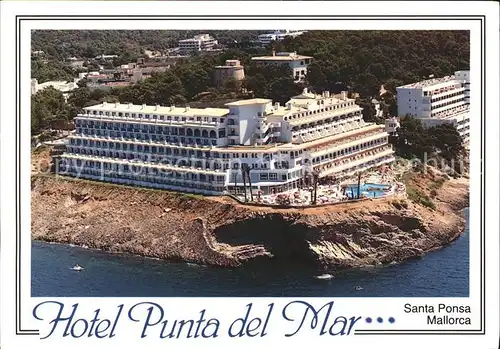 Santa Ponsa Mallorca Islas Baleares Fliegeraufnahme Hotel Punta del Mar Kat. Calvia