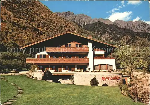 Partschins Merano Suedtirol Hotel Pension Anderlahn Kat. Merano